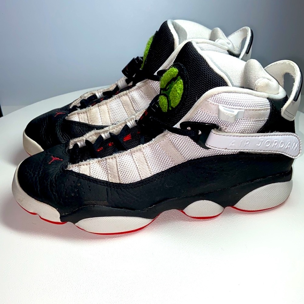 NIKE AIR JORDAN 6 RINGS (GS)WHITE-TROP TWIST SZ 5Y in boys and Women’s size 6.5